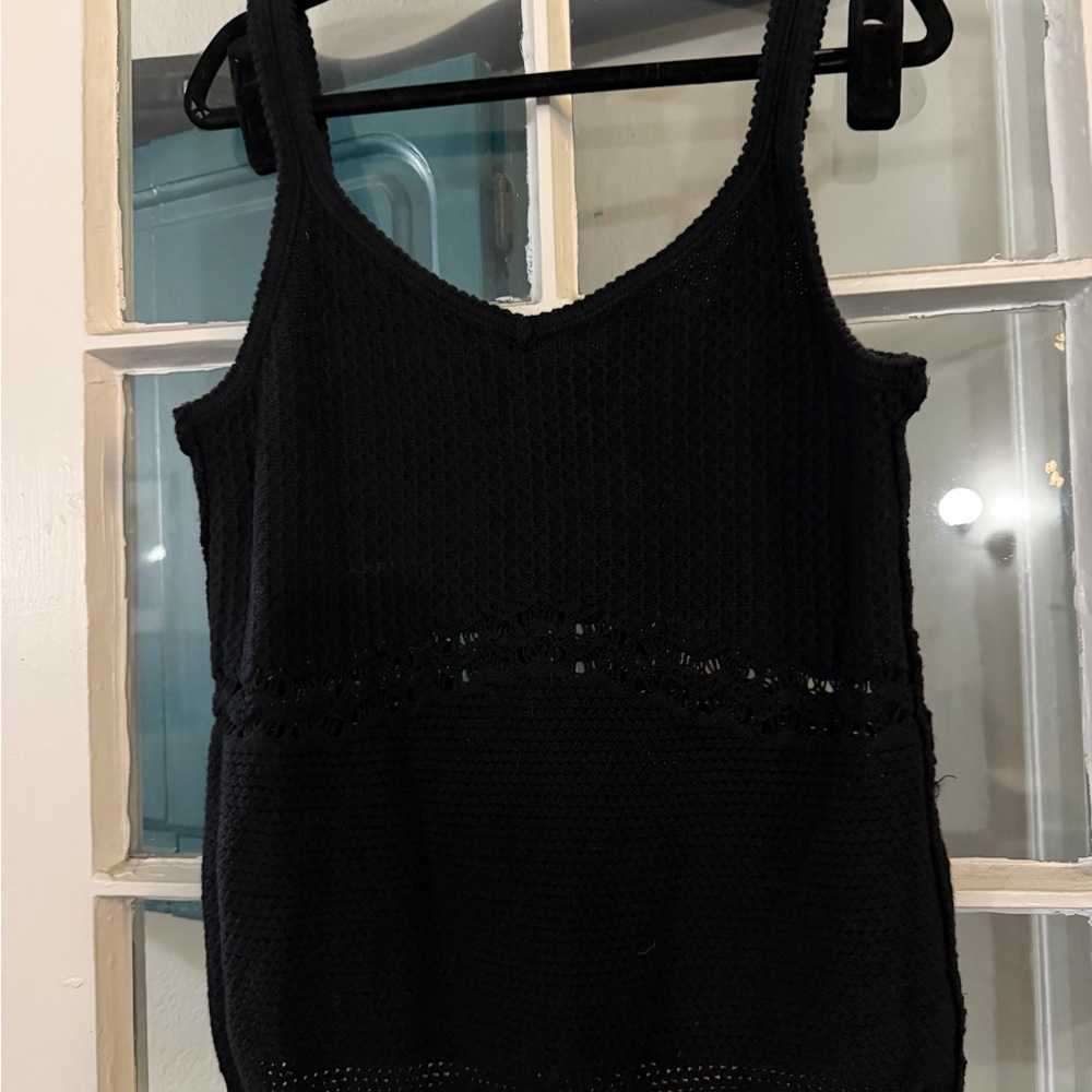 Old Navy Black Knit Tank Top